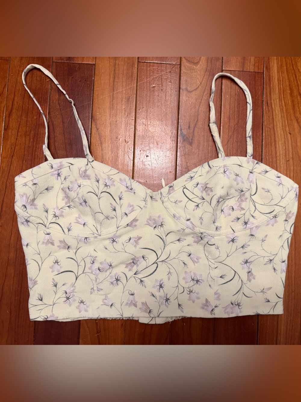 Sun-deh Floral Bralette in Yellow and Lavender